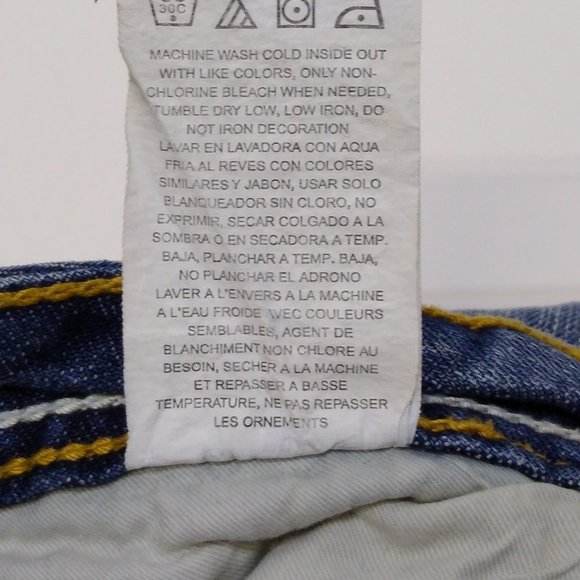 VF Jeanswear Women's 3x34 Low Rise Flared Legs With Silver & Gold Mini-Studs EUC - Picture 6 of 7